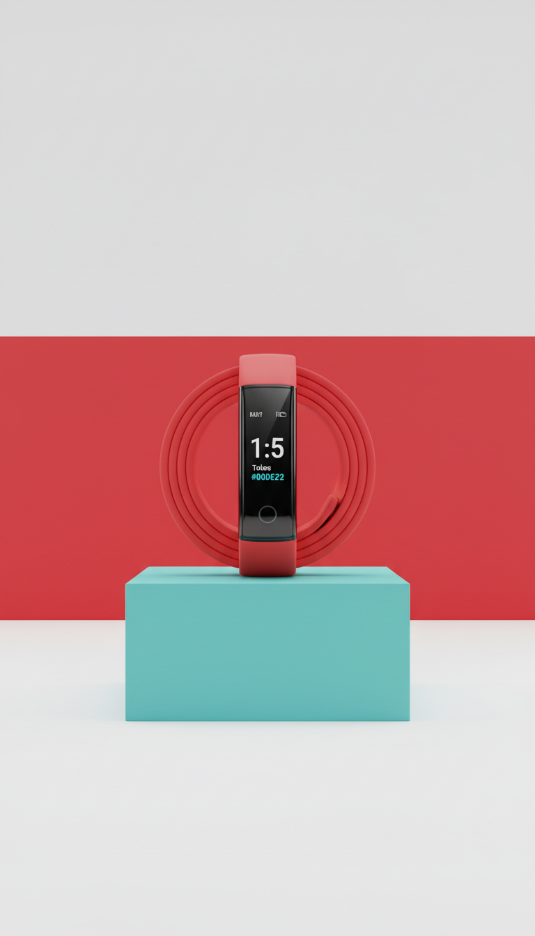 Pulsera fitness Pulse Red ultradelgada